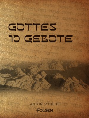 cover image of Gottes 10 Gebote